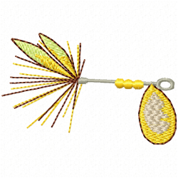 Fishing Embroidery Design 10